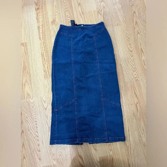 Vintage Dresses & Skirts - Vintage Lana Sport maxi skirt jeans Size 10